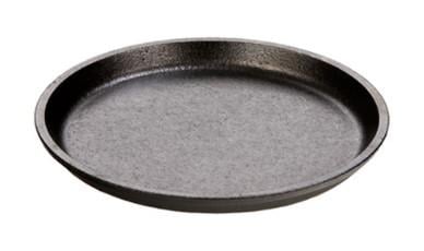 ROUND CAST IRON SERVING GRIDDLE - 7.25 INCH