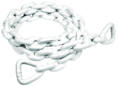  Seachoice White PVC Coated Galvanized Anchor Lead Chain 3/16