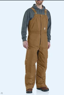 LOOSE FIT FIRM DUCK INSULATED BIBERALL - 4 EXTREME WARMTH RATING - TALL