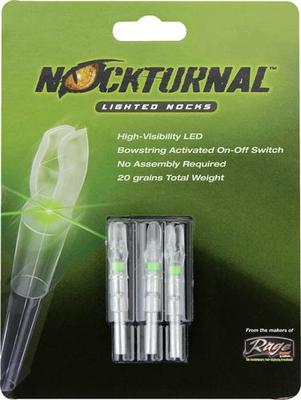 Lighted G Nock - Green - 3 Pack