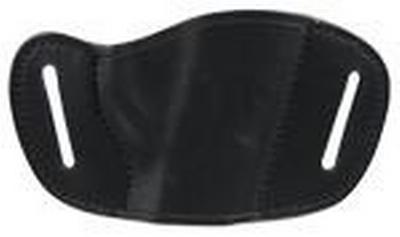 Molded Leather Belt Slide Holster - Black - Small