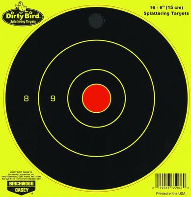 Dirty Bird 6 Inch Target Yellow Bullseye