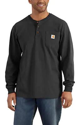 MEN'S LONG SLEEVE HENLEY - BIG AND TALL SIZES