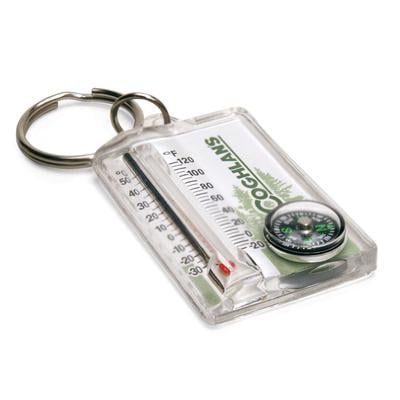 THERMOMETER & COMPASS KEY RING